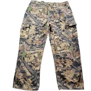 Jerzees Outdoors Cargo Pants Mens 2XL Camo Outdoors Hunting Hiking Retro 44x32
